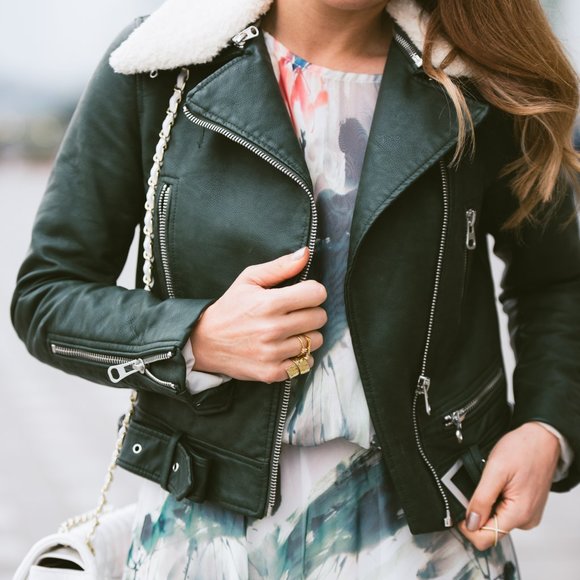 GREEN BOMBER JACKET - Picture 3 of 6